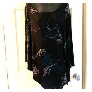 Chico’s glam blouse, size 2/12 or large